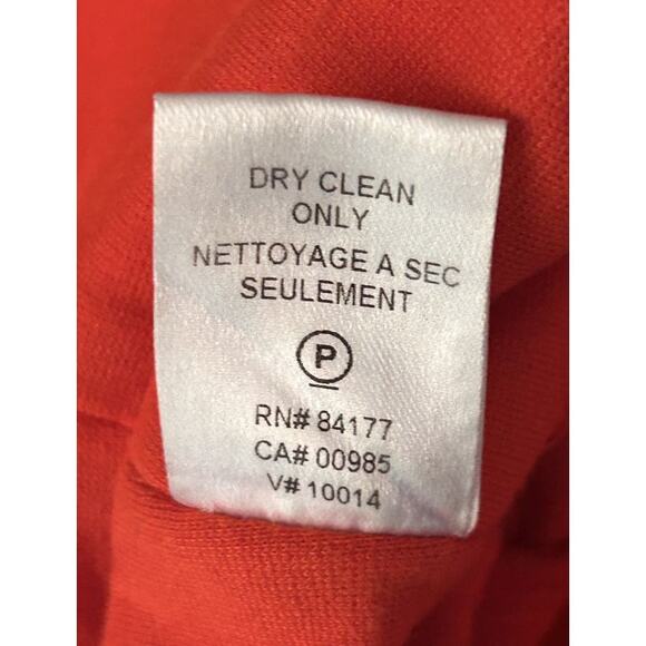 Diane Von Furstenberg Sleeveless Stretch Orange Midi Dress Size 4 - Picture 8 of 8